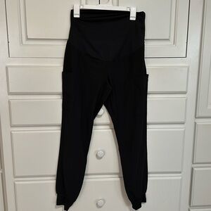 Medcouture Black Maternity jogger scrub pants